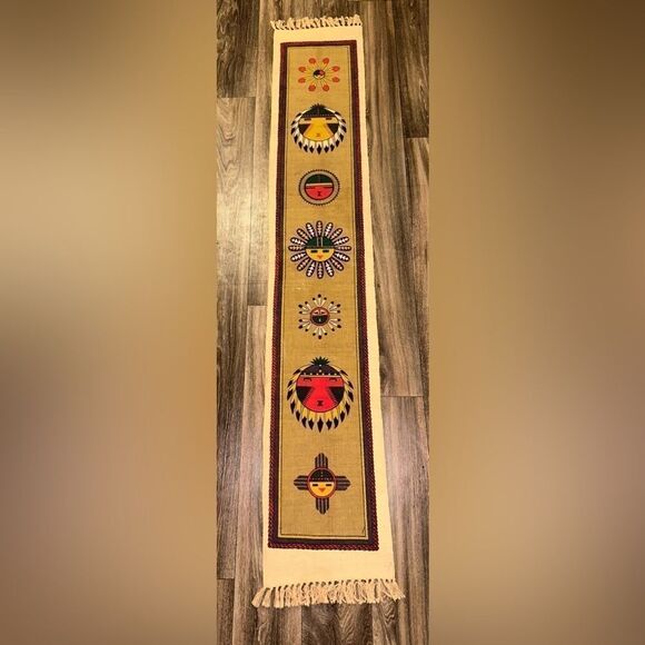 EL Paso Blanket south western Native American table runner wall hanging canvas - Picture 1 of 3